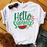 Load image into Gallery viewer, Pineapple Fruit Graphic Short Sleeve T-Shirt for Women
