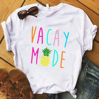 Load image into Gallery viewer, Pineapple Fruit Graphic Short Sleeve T-Shirt for Women
