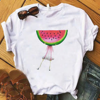 Load image into Gallery viewer, Pineapple Fruit Graphic Short Sleeve T-Shirt for Women
